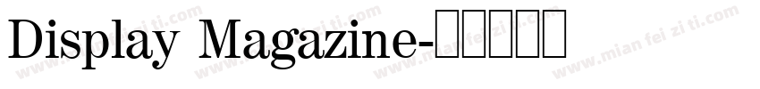 Display Magazine字体转换